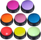 Dog Buttons for Communication,Talking Buttons for Dogs,8 Recordable Sound Buttons + 24 Scene Patterns + 1 Dog Button Mat+ 16 AAA